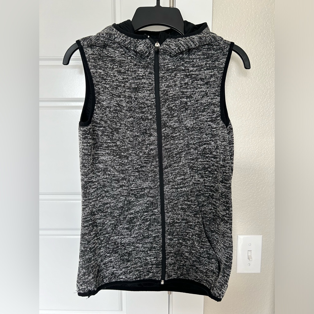 Black Hooded Vest